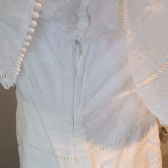 Chelsea28 Small White Criss Cross Mini Summer Dress - Picture 13 of 15